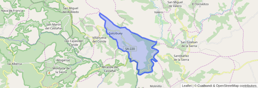 Mapa de ubicacion de Garcibuey.