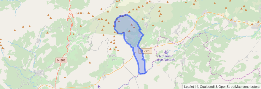 Mapa de ubicacion de Gavilanes.