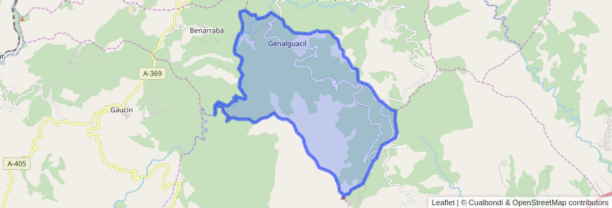 Mapa de ubicacion de Genalguacil.