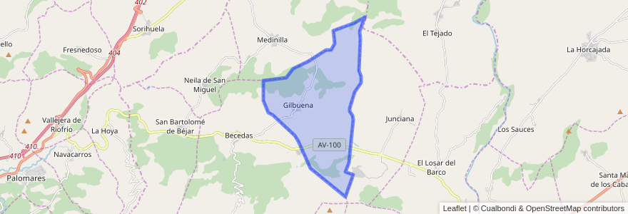 Mapa de ubicacion de Gilbuena.