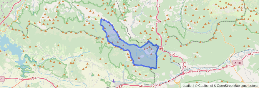 Mapa de ubicacion de Gipuzkoa eta Arabako Partzuergo Orokorra.