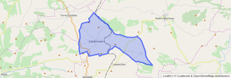 Mapa de ubicacion de Gobernador.