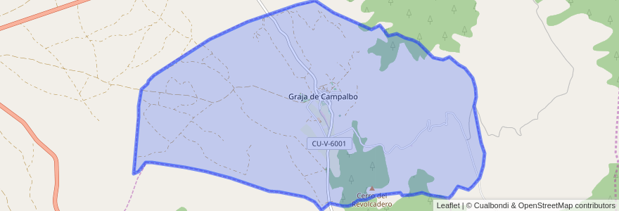 Mapa de ubicacion de Graja de Campalbo.