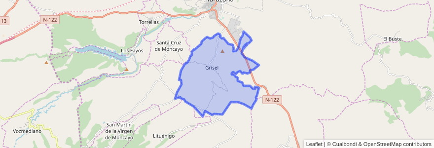 Mapa de ubicacion de Grisel.