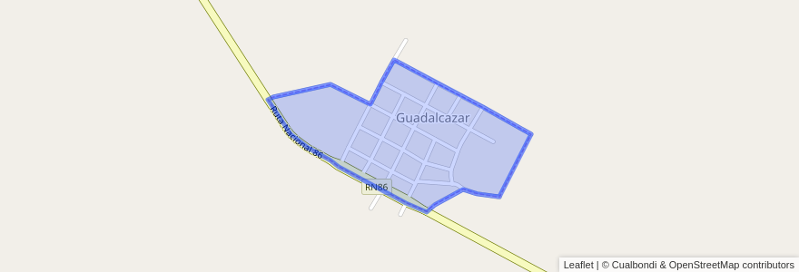 Mapa de ubicacion de Guadalcazar.