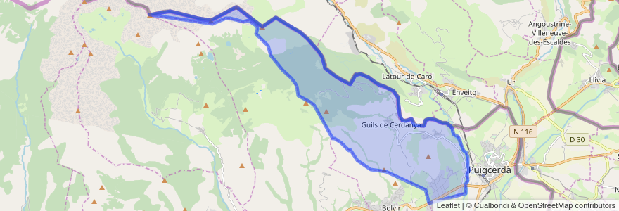 Mapa de ubicacion de Guils de Cerdanya.