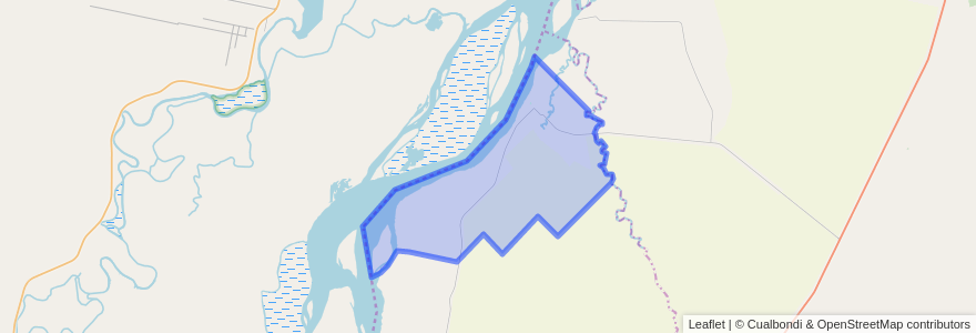 Mapa de ubicacion de Hernandarias.