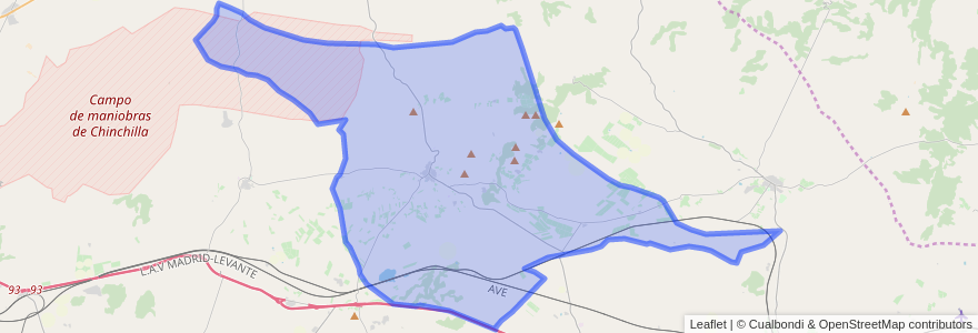 Mapa de ubicacion de Higueruela.