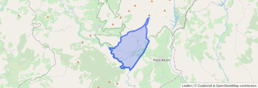 Mapa de ubicacion de Hinojares.