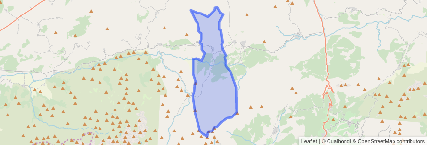 Mapa de ubicacion de Hoyos del Espino.