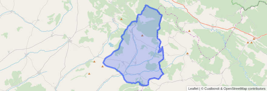 Mapa de ubicacion de Huerta de Rey.