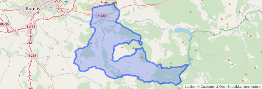 Mapa de ubicacion de Ibeas de Juarros.