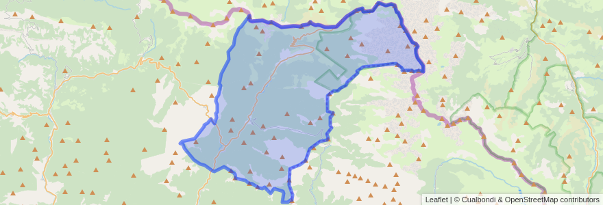 Mapa de ubicacion de Isaba/Izaba.