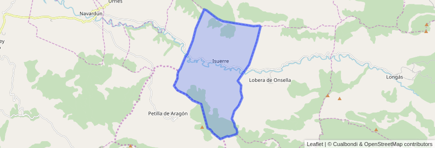 Mapa de ubicacion de Isuerre.