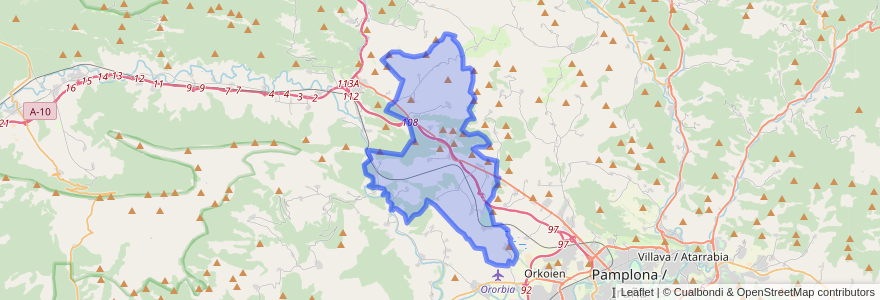 Mapa de ubicacion de Iza/Itza.