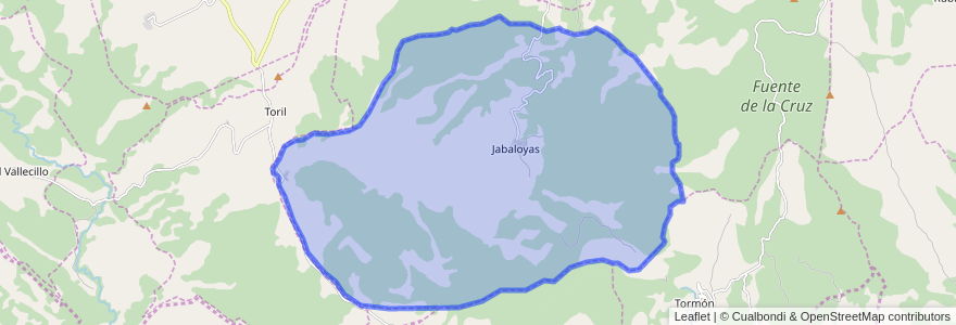 Mapa de ubicacion de Jabaloyas.