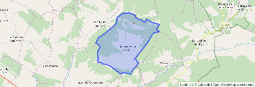 Mapa de ubicacion de Jaramillo de la Fuente.