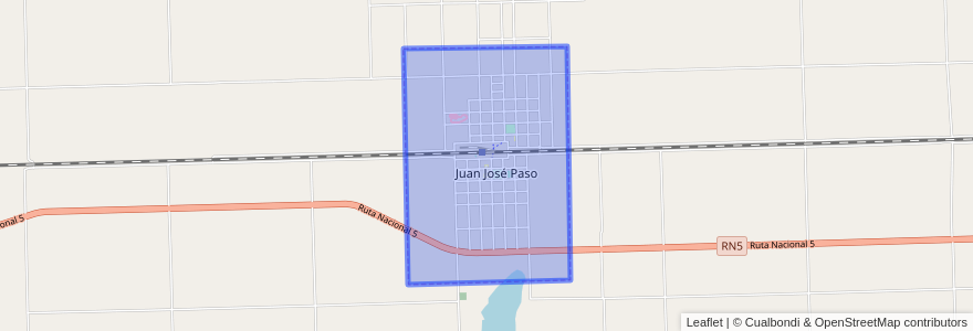 Mapa de ubicacion de Juan José Paso.