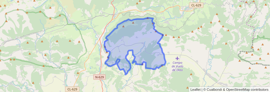 Mapa de ubicacion de Junta de Traslaloma.