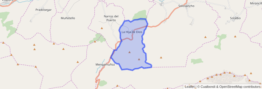 Mapa de ubicacion de La Hija de Dios.