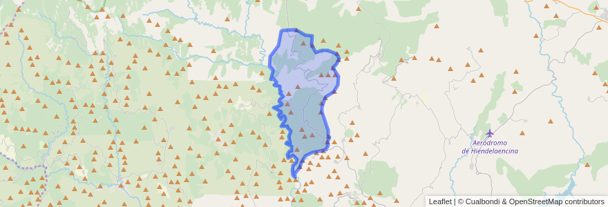 Mapa de ubicacion de La Huerce.