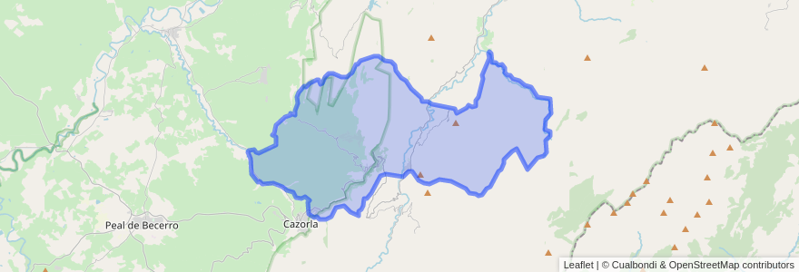 Mapa de ubicacion de La Iruela.