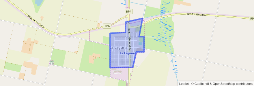 Mapa de ubicacion de La Laguna.