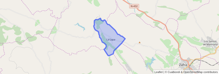 Mapa de ubicacion de La Lapa.