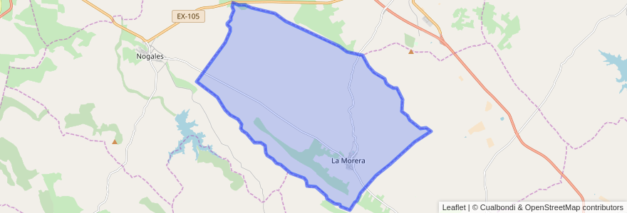 Mapa de ubicacion de La Morera.