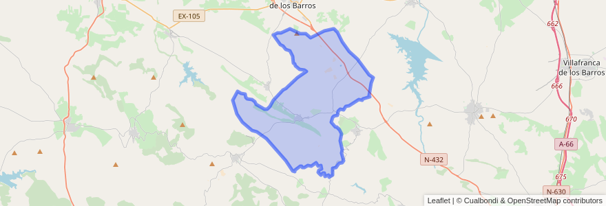 Mapa de ubicacion de La Parra.