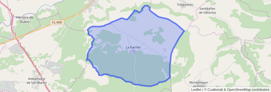 Mapa de ubicacion de La Parrilla.