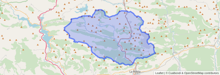 Mapa de ubicacion de La Pola de Gordón.