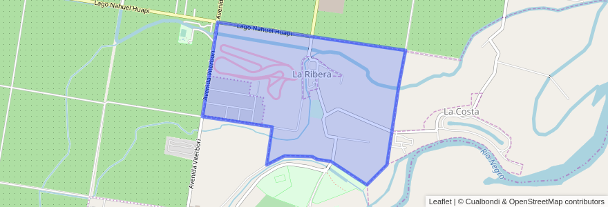 Mapa de ubicacion de La Ribera.