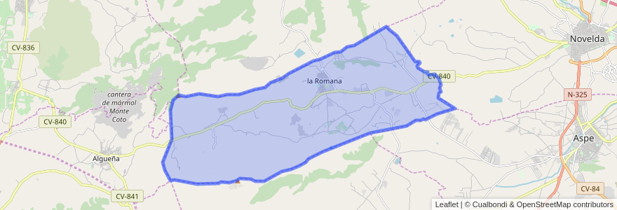 Mapa de ubicacion de la Romana.