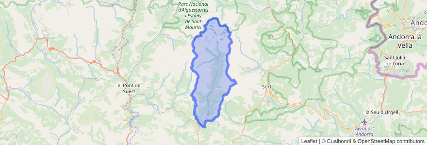 Mapa de ubicacion de la Torre de Cabdella.