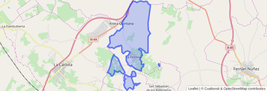 Mapa de ubicacion de La Victoria.