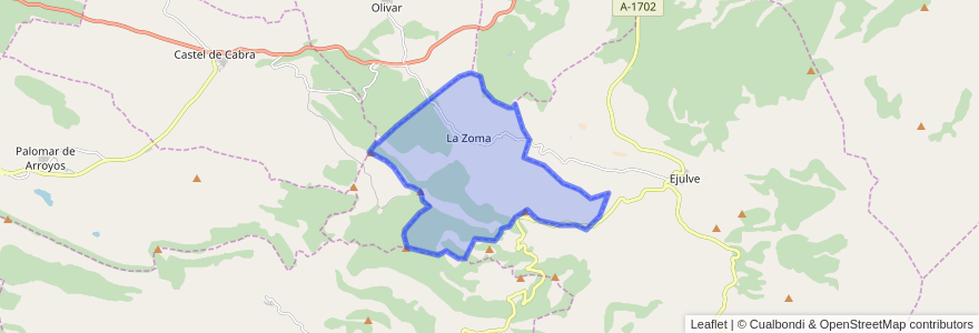 Mapa de ubicacion de La Zoma.