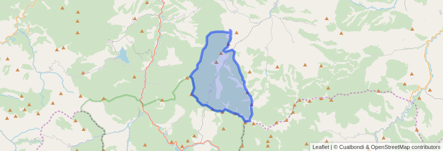 Mapa de ubicacion de Laguna de Cameros.