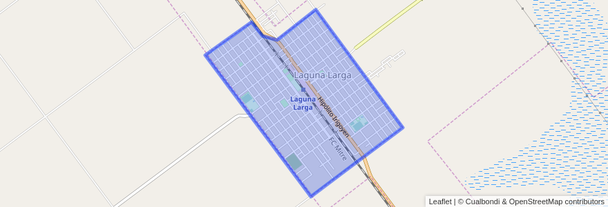 Mapa de ubicacion de Laguna Larga.