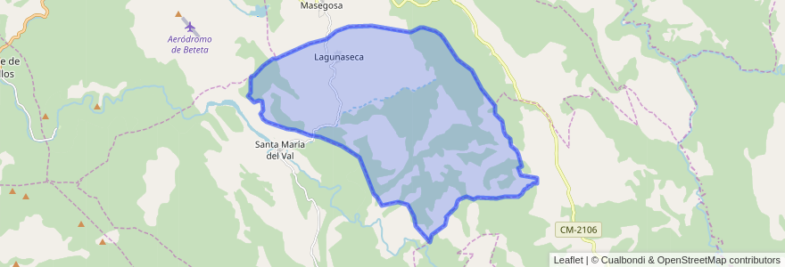 Mapa de ubicacion de Lagunaseca.