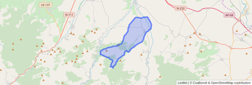 Mapa de ubicacion de Lagunilla del Jubera.