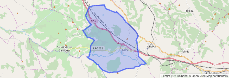 Mapa de ubicacion de l'Albi.