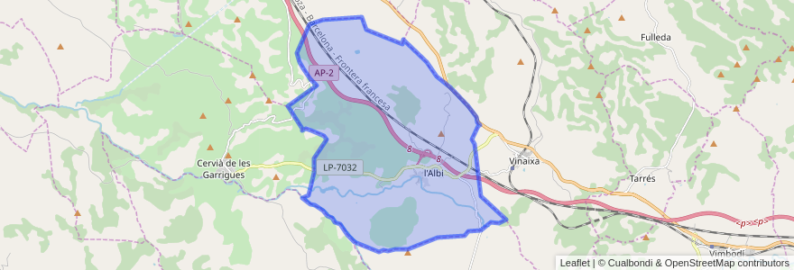 Mapa de ubicacion de l'Albi.