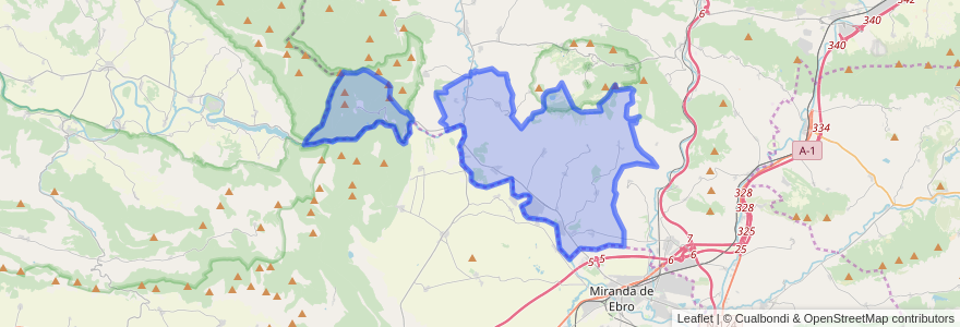 Mapa de ubicacion de Lantarón.