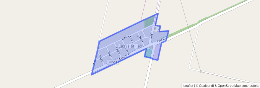 Mapa de ubicacion de Las Isletillas.