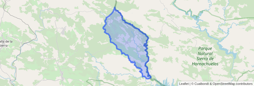 Mapa de ubicacion de Las Navas de la Concepción.