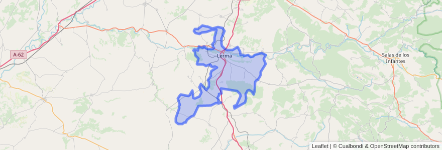 Mapa de ubicacion de Lerma.