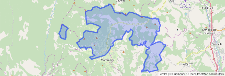 Mapa de ubicacion de l'Espunyola.