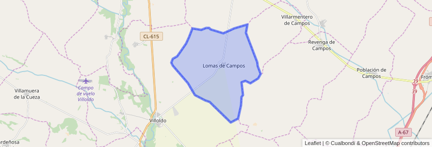 Mapa de ubicacion de Lomas.