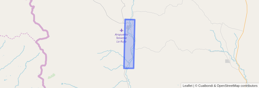 Mapa de ubicacion de Loncopué.